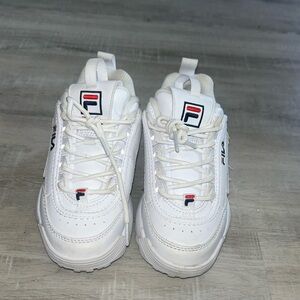 Toddler Fila sneakers in size 12. Like new condition.